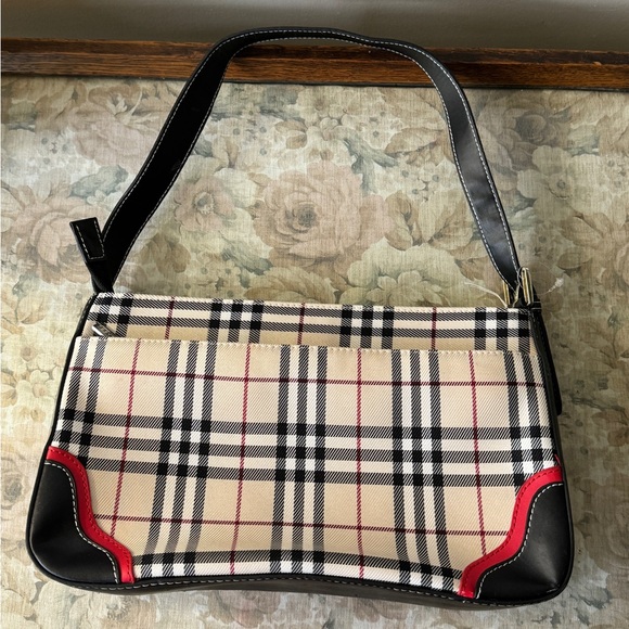 Vintage Burberry Baguette Nova Check Shoulder Purse - Picture 3 of 17